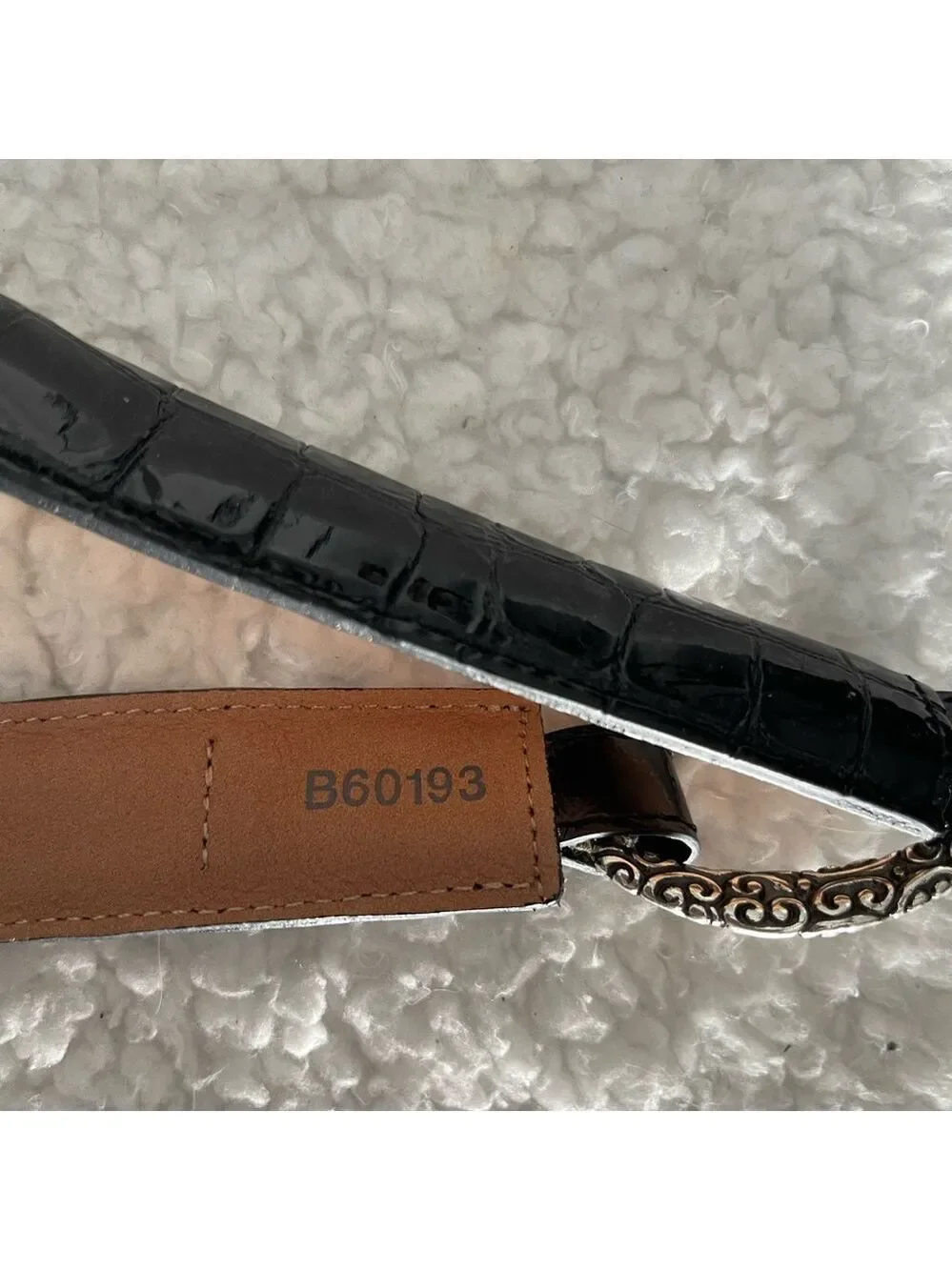 Stylish Black and Silver Women's Belt